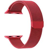 Ремешок для Apple Watch Band 42/44mm Lyambda Capella сталь красный купить в Барнауле