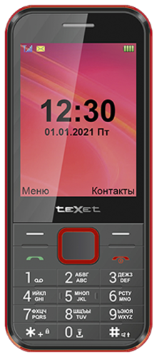 texet TM-302 Черно-красный купить в Барнауле