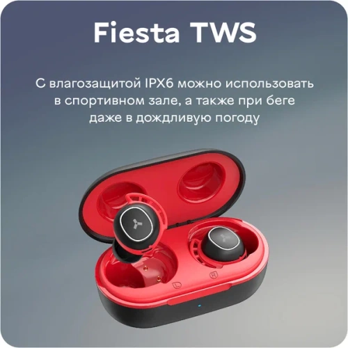 Наушники Accesstyle Fiesta TWS беспроводные красные купить в Барнауле фото 2